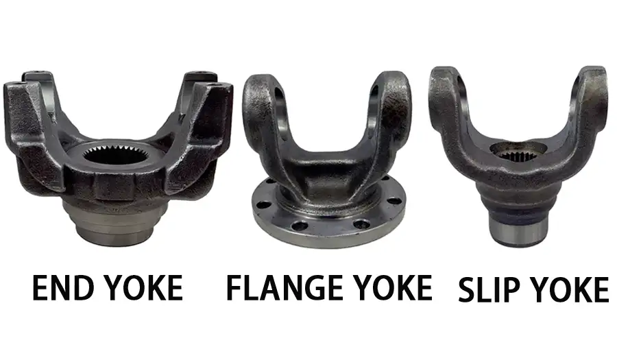 End Yoke vs Slip Yoke vs Flange Yoke, different types of driveshaft yokes